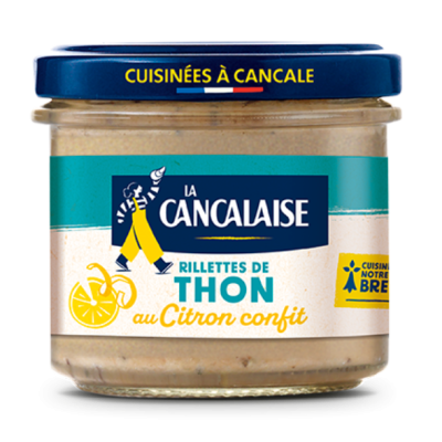 rillettes de thon au citron confit