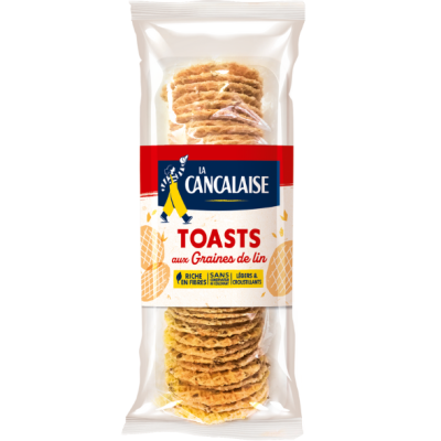 toasts aux graines de lin la cancalaise