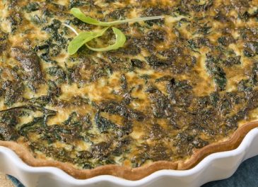 quiche epinard rillette