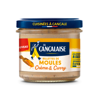Rillettes de moules crème et curry